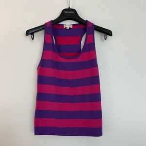 CELINE Wool striped sleeveless top Medium